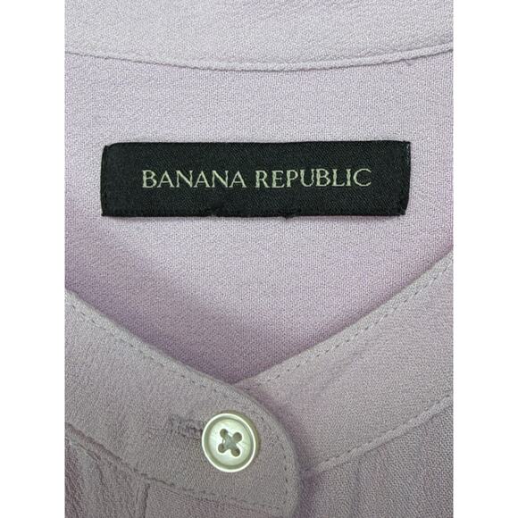 Banana Republic Women's Pink Tunic Sz XL Button Up Long Sleeve Dressy Career - Picture 7 of 11